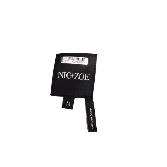 Nic + Zoe Womens Faux Fur Animal Print Warm Coat Jacket Med Pockets - Picture 6 of 10